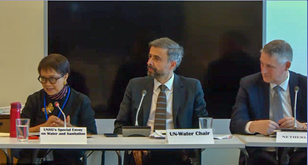 Retno Marsudi Alvaro Lario And Niels Vlaanderen 40 Un Water Meeting